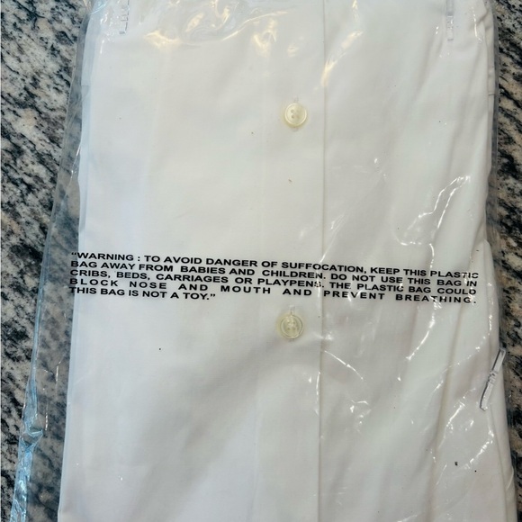 Apt. 9 Men's Premier Flex White Dress Shirt short sleeve size 2XL 18.5-19 - Picture 3 of 4